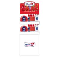 Espositore da terra con piatti e bicchieri Reuse - 60 x 40 x165 cm - cartone - Rosso - Dopla - 36447 - DMwebShop