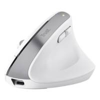 Mouse Ergonomico Bayo+ wireless - bianco - Trust - 25399 - 8713439253993 - DMwebShop