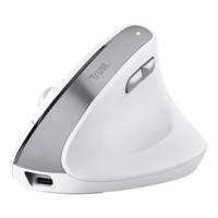 Mouse Ergonomico Bayo II wireless - bianco - Trust - 25398 - 8713439253986 - DMwebShop