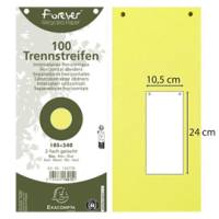 Divisori orizzontali - cartoncino riciclato - 10,5 x 24 cm - Giallo - conf. 100 pezzi - Exacompta - 13425B - 3130630134251 - DMwebShop