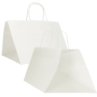 Shopper Surf Maxi - 34 x 34 x 25 cm - carta kraft - Bianco - conf. 15 pezzi - Mainetti Bags - 084850 - 310003777CB15 - DMwebShop