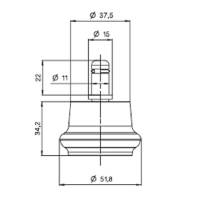 Kit 5 piedini neri universali - per sedie - Unisit - ACCPD5 - 8050043741509 - DMwebShop - 2