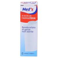 Benda di garza orlata - 10 cm x 5 mt - PVS - conf. 12 pezzi - Med's - BEN246 - 8000246004222 - DMwebShop