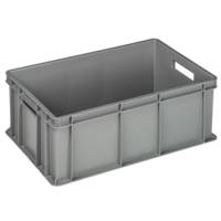 Cassa industriale Europa - 60 x 40 x 22 cm - 42 lt - PP - grigio - Mobil Plastic - Mobilplastic - 4422-GRI - 8004331442210 - DMwebShop
