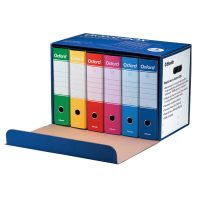 Scatola registratori Oxford G85 - dorso - 8 cm - protocollo 23 x 33 cm - colori assortiti - conf. 6 pezzi - Esselte - 390785112 - 8004157785126 - DMwebShop