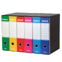 Registratori Oxford G85 - dorso - 8 cm - protocollo 23 x 33 cm - colori assortiti - conf. 6 pezzi - Esselte - 390785113 - 8004157785133 - DMwebShop