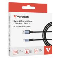 Cavo da USB-A a USB-C - 18W - 120 cm - Verbatim - 31843 - 23942318439 - DMwebShop