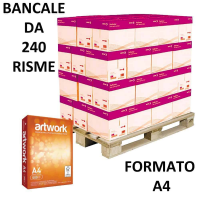 Carta da fotocopie Bianca Art Work - A4 - 75 gr - risma da 500 fogli (bancale da 240 risme) - Lecta - 160285bancale - DMwebShop
