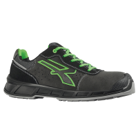 Calzatura di sicurezza Taylor - numero 38 - pelle scamosciata - nero-verde - U-power - RK20016-38 - 8033546531723 - DMwebShop