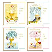 Biglietto auguri Comunione - 4 soggetti assortiti - Kartos - 17357001 - 8009162350987 - DMwebShop