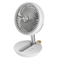 Ventilatore da tavolo Air Studio - ricaricabile - Ø 17 cm - grigio-bianco - Cfg - EV122 - 8016818121433 - DMwebShop