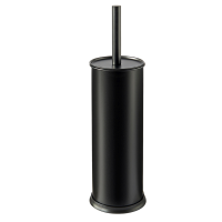 Portascopino Vic - Ø 9,5 cm - altezza 40 cm - acciaio inox - nero satinato - Perfetto - 28041 - 8052474280411 - DMwebShop