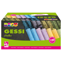 Gessetti tondi - Ø 10 x 81 mm - colori assortiti - Scatola 100 gessetti tondi - Deco - MY-CA100 - MY/CA100 - 8004957026931 - DMwebShop