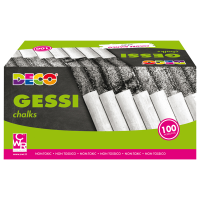 Gessetti tondi - Ø 10 x 81 mm - bianco - Scatola 100 gessetti tondi - Deco - MY-W100 - MY/W100 - 8004957068078 - DMwebShop