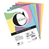 Risma carta Cromatica - A4 - 160 gr - colori assortiti - 100 fogli - Cwr - 12304-100 - 12304/100 - 8004957123043 - DMwebShop