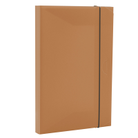 Cartella progetto con elastico HOLOS - 34,5x23,5 cm - dorso 3 cm - marrone - Fellowes - 100102108 - 43859802210 - DMwebShop