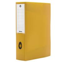 Scatola progetto Plus HOLOS - 25 x 35 cm - dorso 8 cm - giallo sabbia - Fellowes - 100102110 - 43859802241 - DMwebShop