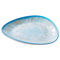 Piatto triangolare Linea Oceano - 26,5 x 2,5 cm - melamina - Leone - T8680 - DMwebShop