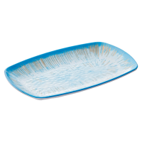 Piatto rettangolare Linea Oceano - 23,5 x 15 x 2,5 cm - melamina - Leone - T8687 - DMwebShop