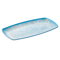 Piatto rettangolare Linea Oceano - 35,5 x 19 x 2,5 cm - melamina - Leone - T8688 - DMwebShop