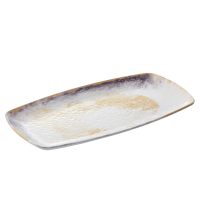 Piatto rettangolare Linea Galassia - 35,5 x 19 x 2,5 cm - melamina - Leone - T8668 - DMwebShop