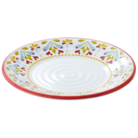 Piatto piano Linea Corfu' - Ø 18 x 1,8 cm - melamina - Leone - T8645 - DMwebShop