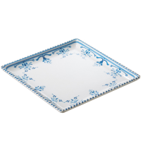Piatto quadrato Linea Zante - 17 x 17 x 2 cm - melamina - Leone - T8636 - DMwebShop