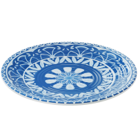 Piatto piano Linea Itaca - 35,5 x 3 cm - melamina - Leone - T8652 - DMwebShop