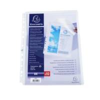 Busta forata - con soffietto e patella - liscia - A4 - PPL - conf. 5 pezzi - Exacompta - 5503E - 3130630055037 - DMwebShop