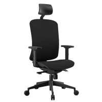 Seduta operativa Shape SHSUPG - con braccioli regolabili e poggiatesta - rete nera - Unisit - SHSUPG-BR2D-N - SHSUPG/BR2D/N - DMwebShop