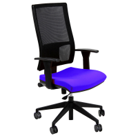 Seduta operativa Nereide NDA - con braccioli regolabili - blu - Unisit - NDA-BRF-EB - NDA/BRF/EB - DMwebShop