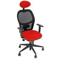 Seduta operativa Hubble HUHUPG - con braccioli regolabili e poggiatesta - rosso - Unisit - HUHUPG-BRF-ER - HUHUPG/BRF/ER - DMwebShop