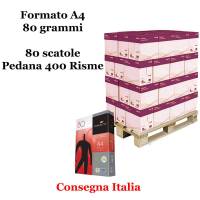 Carta bianca per stampanti multifunzione - A4 - 80 gr - scatole da 5 risme - pallet da 80 scatole - 400 Risme - Paperline - OPA4-400 - DMwebShop