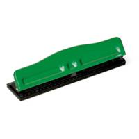 Perforatore - massimo 8 fogli - 4 fori regolabili - passo 6/8 cm - verde - Lebez - 840 - 8007509008409 - DMwebShop