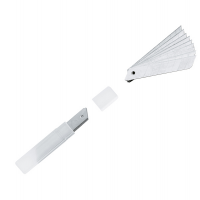 Lame di ricambio per cutter 17 mm - tubetto da 10 lame - Lebez MB-501