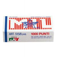 Punti - 515/8 - 24/8 - acciaio naturale - metallo - conf. 1000 pezzi - Zenith 0305151801