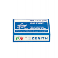 Punti - 130/E - 6/4 - acciaio naturale - metallo - conf. 1000 pezzi - Zenith 0311301401