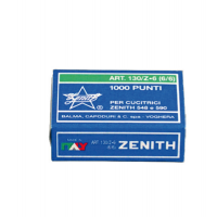 Punti - 130/Z6 - 6/6 - acciaio zincato - metallo - conf. 1000 pezzi - Zenith 0301303601
