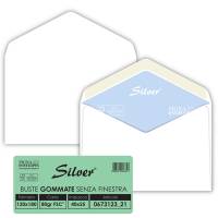 Busta Silver Matic FSC - senza finestra - gommata - 12 x 18 cm - 80 gr - bianco - conf. 25 pezzi - Pigna - 067312321 - 8006873106612 - DMwebShop