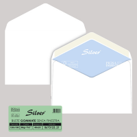 Busta Silver Matic FSC - senza finestra - gommata - 120 x 180 mm - 80 gr - bianco - conf. 25 pezzi - Pigna - 067312321 - 8006873106612 - DMwebShop