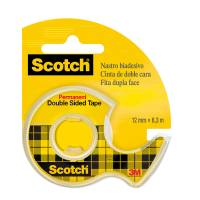 Nastro biadesivo 665 - permanente - senza liner - 12 mm x 6,3 mt - trasparente - in chiocciola - Scotch - 7100276528 - 51131598546 - DMwebShop