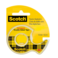 Nastro biadesivo 665 - permanente - senza liner - 12 mm x 6,3 mt - trasparente - in chiocciola - Scotch - 7100276528 - 051131598546 - DMwebShop