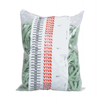 Elastico fettuccia - Ø 15 cm x 8 mm - verde - sacco da 1 kg - Viva - F8X150 - 8014035000685 - DMwebShop