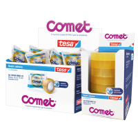 Nastro adesivo - 15 mm x 10 mt - cellophane - trasparente - conf. 50 pezzi - Comet - 64160-00027-01 - 4042448835086 - DMwebShop