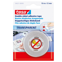 Nastro biadesivo - 12 mm x 10 mt - trasparente - Tesa - 64621-00000-08 - 4042448902429 - DMwebShop