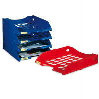Vaschetta portacorrispondenza forata E040 - 26 x 34,5 x 6,5 cm - blu - Fellowes - E040AZ - 8015687011418 - DMwebShop