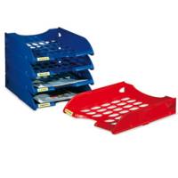Vaschetta portacorrispondenza forata E040 - 26 x 34,5 x 6,5 cm - rosso - Fellowes - E040RO - 8015687003154 - DMwebShop
