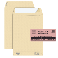 Busta sacco MULTI STRIP avana carta riciclata FSC strip adesivo - 230 x 330 mm - 100 gr - conf. 500 pezzi - Pigna - 065512533 - 8006873106209 - DMwebShop