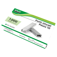 Punti zincati P10 - passo 10 - 9/4 - metallo 20 - conf. Da 1000 punti - Lebez P-10