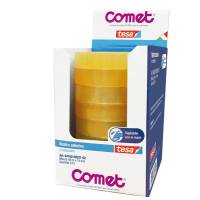 Nastro adesivo - 19 mm x 66 mt - cellophane - trasparente - conf. 8 pezzi - Comet - 64160-00031-02 - 4042448838414 - DMwebShop